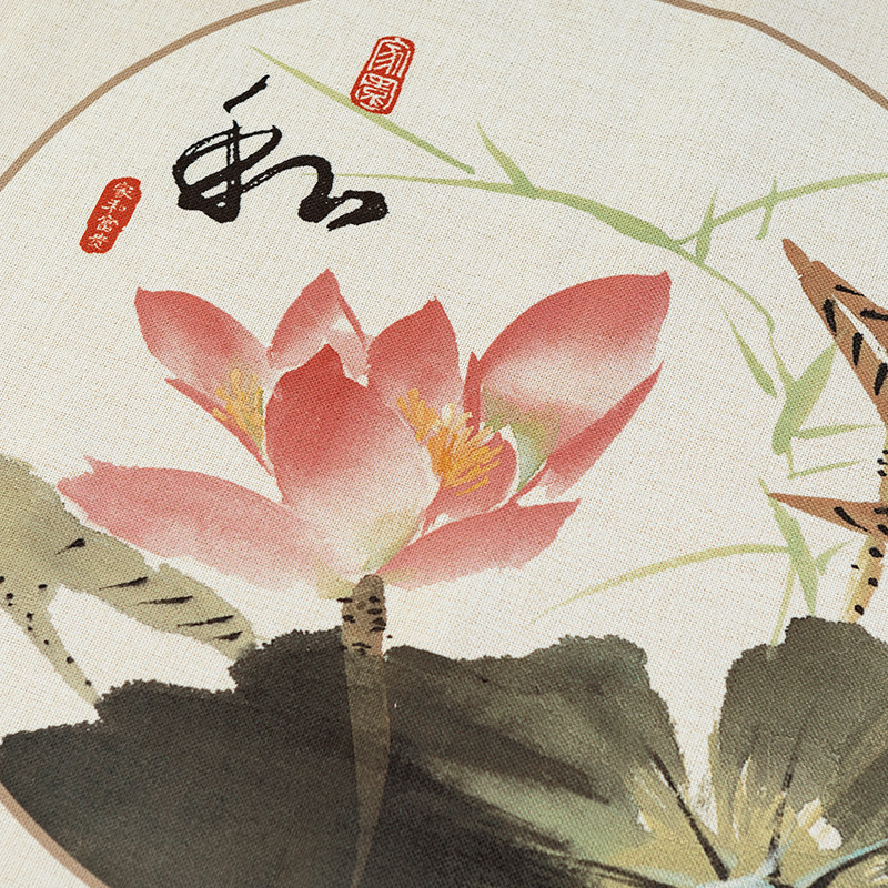 中国国风棉麻餐桌桌布防水防烫加厚布艺长方形桌布