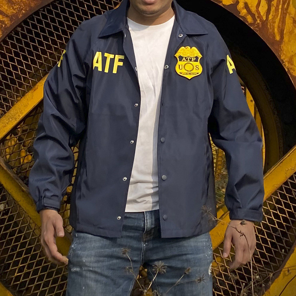 探员风衣夹克美式fbi周边联邦执法教练外套风衣
