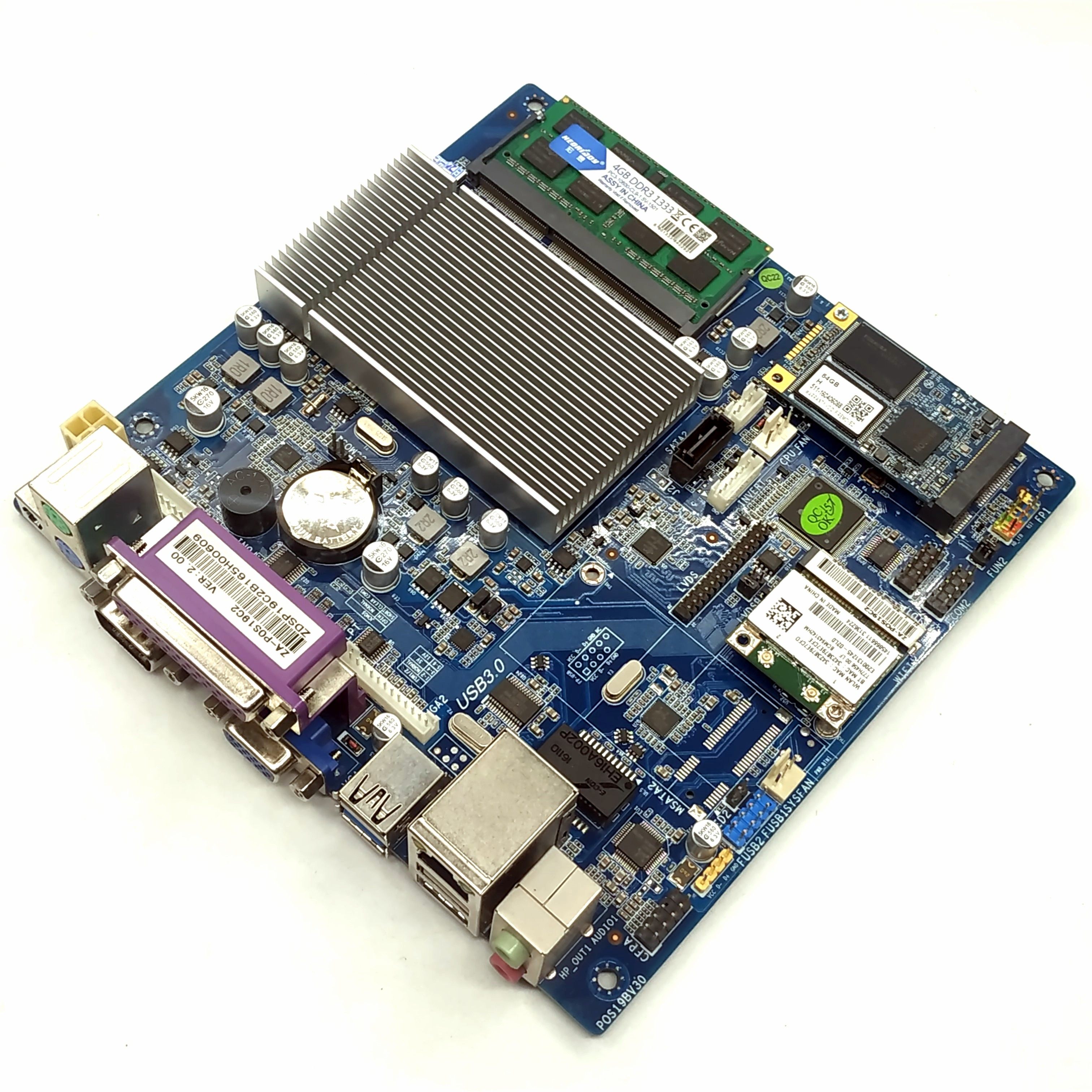 餐饮酒店收银机升级j1900主板64g固态4g内存主板