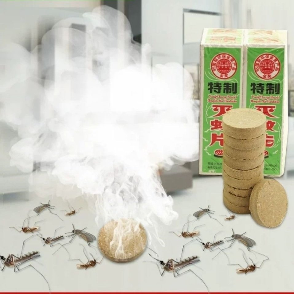 灭蚊片蚊香片烟熏驱蚊宝杀蚊子烟雾正品家用蚊香片