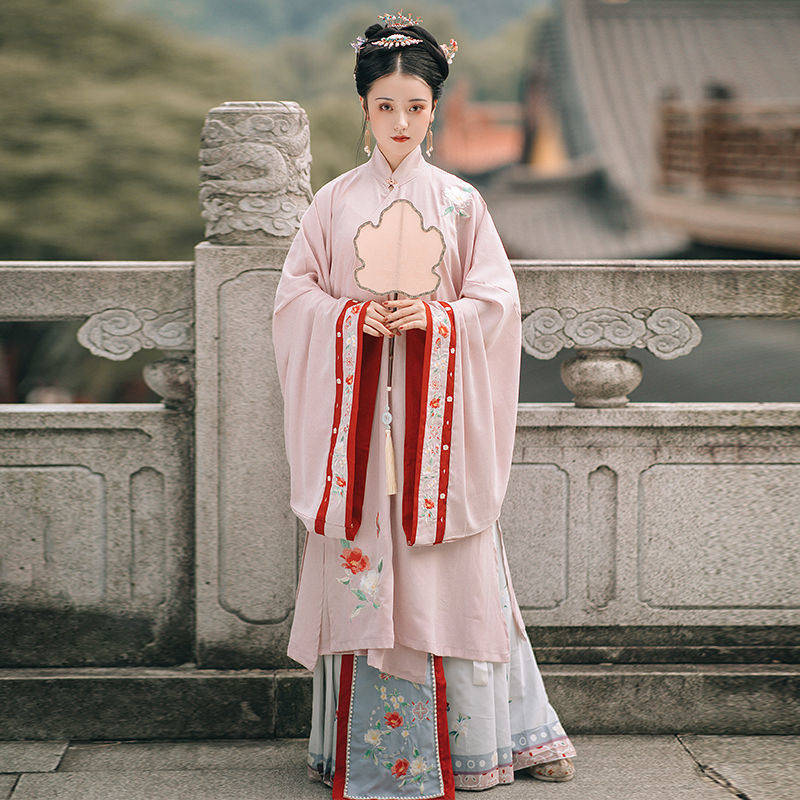 佐馨原创正品汉服女【山茶姬】比甲立领明制袄裙刺绣长袄秋冬款