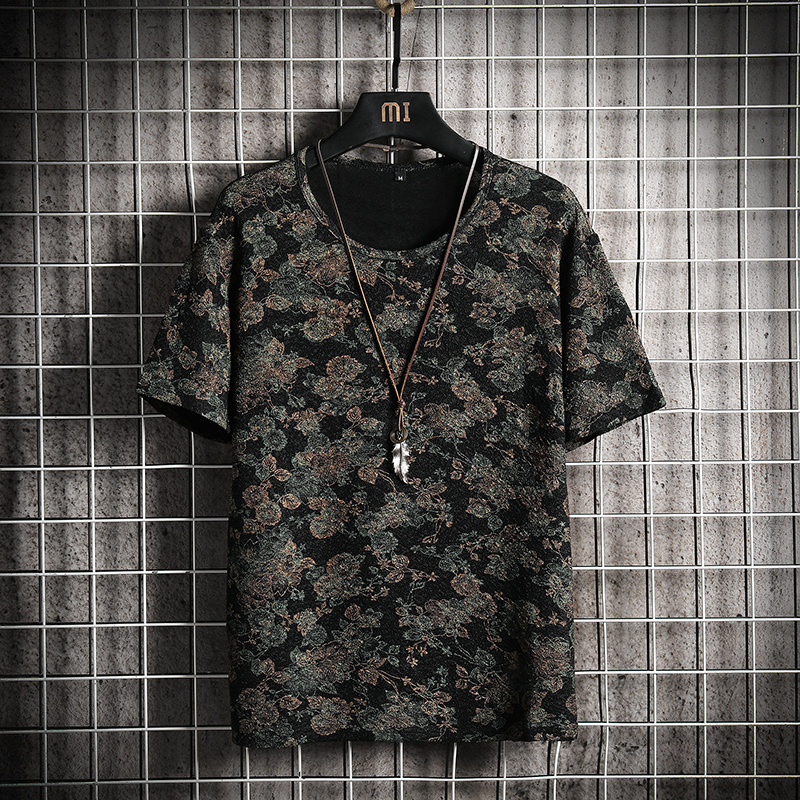 短袖t恤男士衣服宽松夏季ins半袖潮牌体恤男装2022新款潮流夏装男