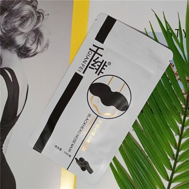 千绯鼻贴去黑头好品男女竹炭清洁鼻子子千菲贴鼻贴