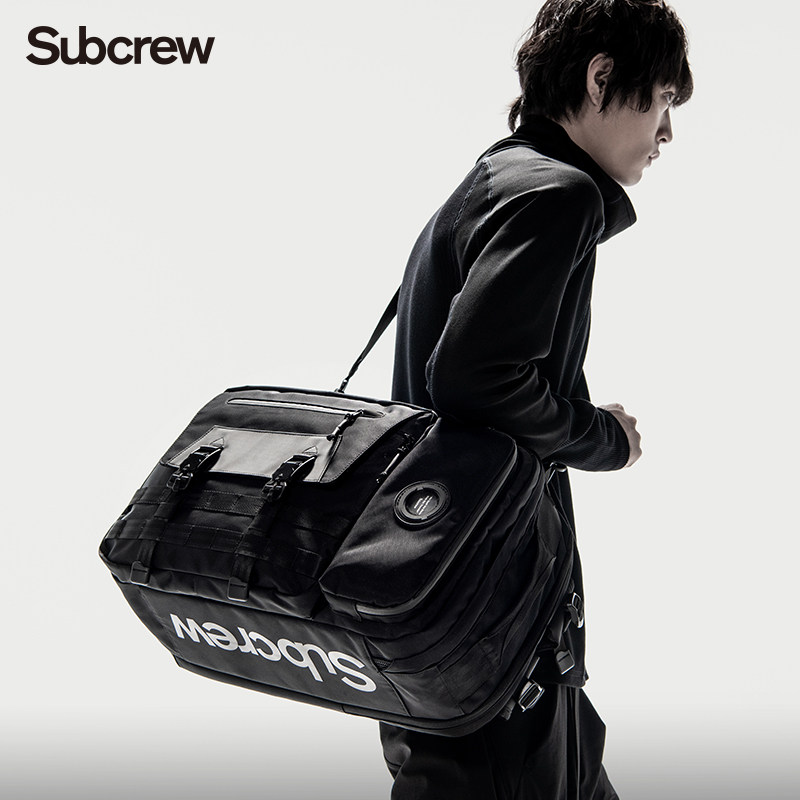 subcrew潮牌机能双肩包潮流多功能旅行户外大容量男士双肩背包
