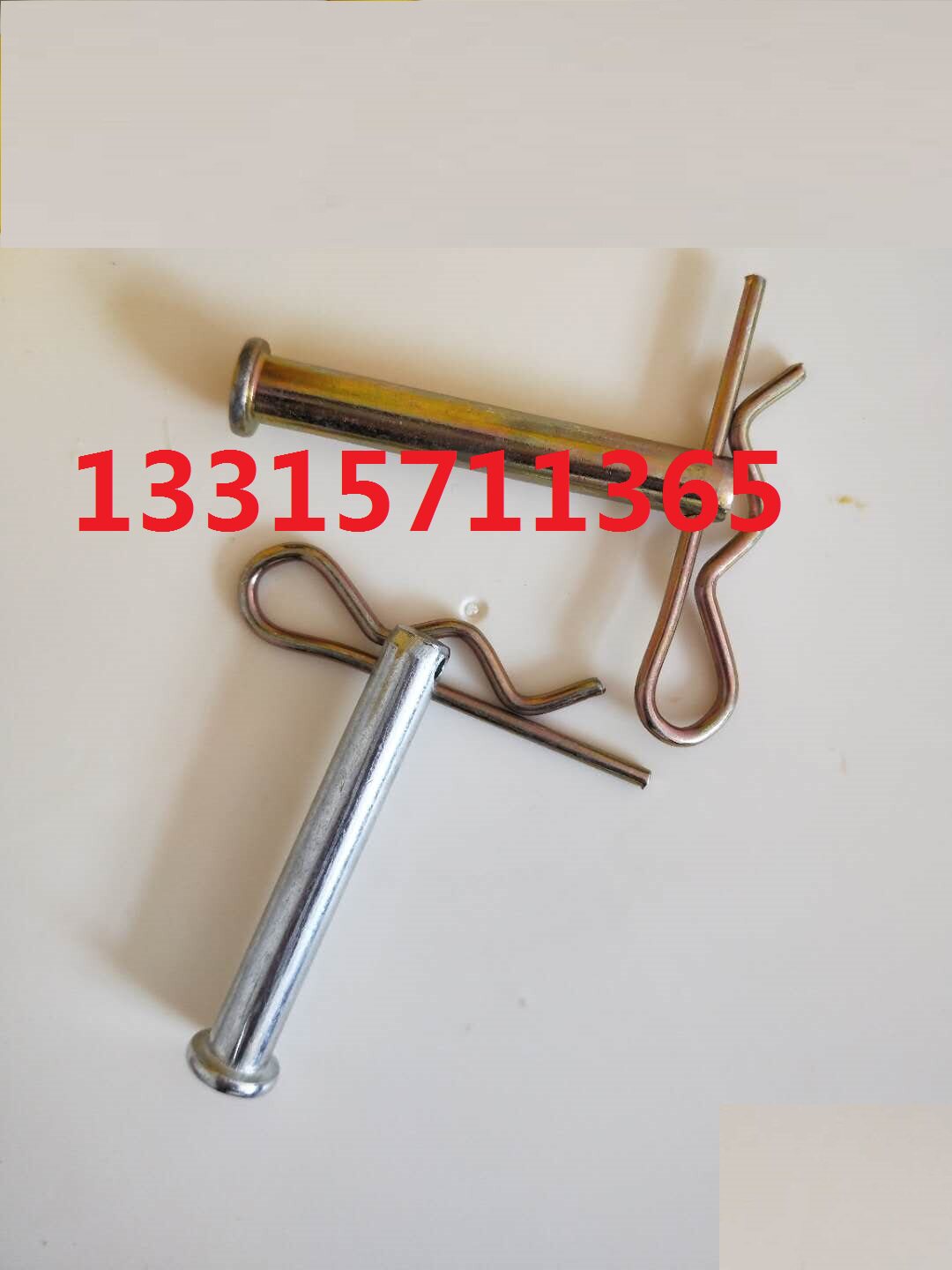 盘扣平头销钉安全立杆销带孔插销固定接棒连接销