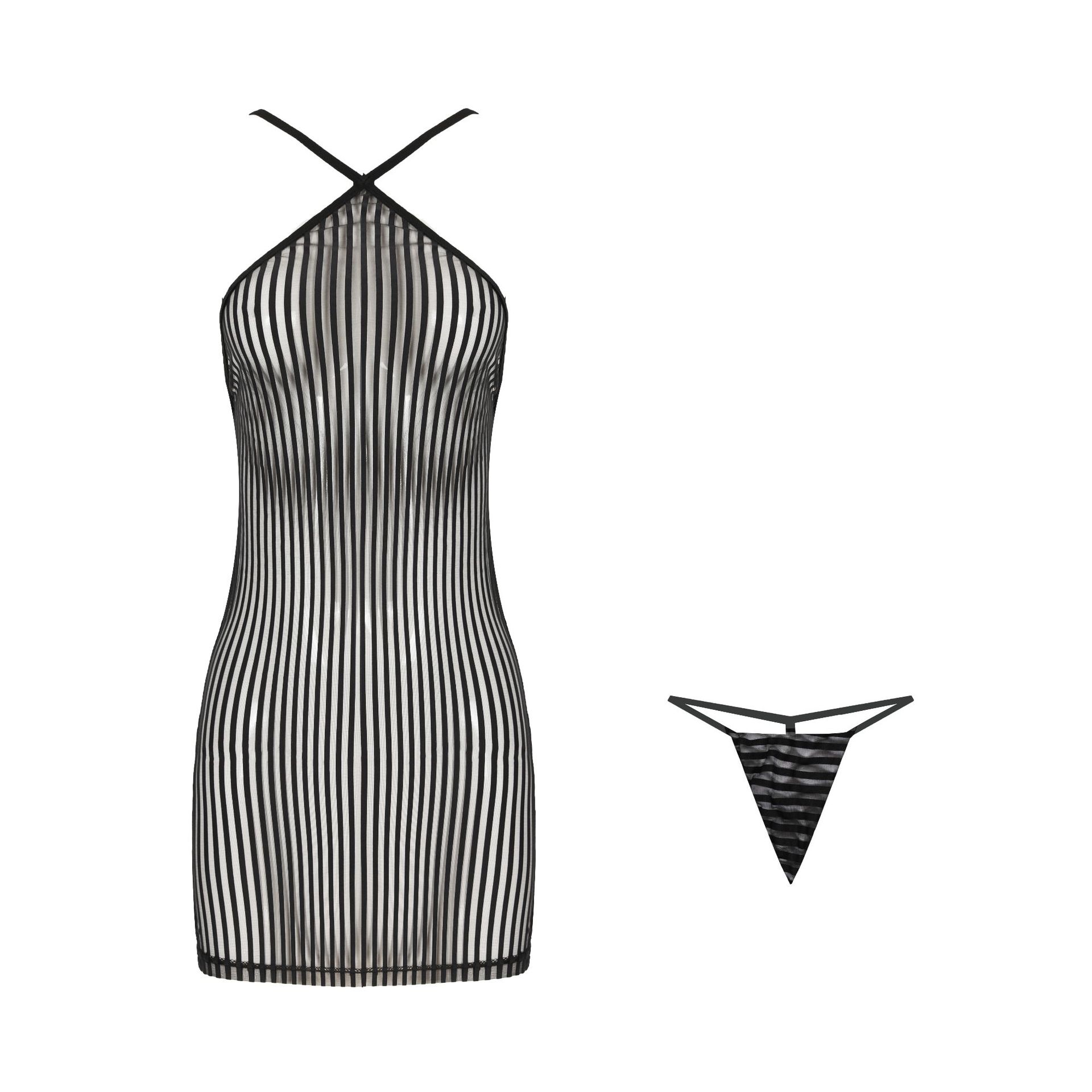 都市睡衣丽人户外透明连体衣低胸紧身衣比基尼塑身睡裙