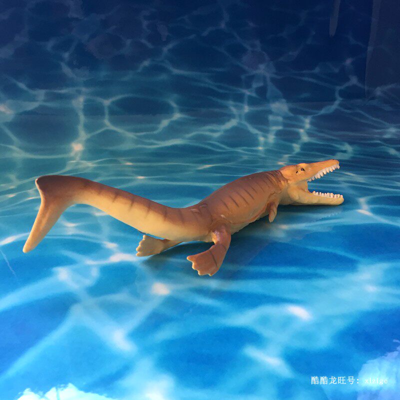 safari正品品海爬类地蜥鳄远古深海爬行动物静态恐龙仿真