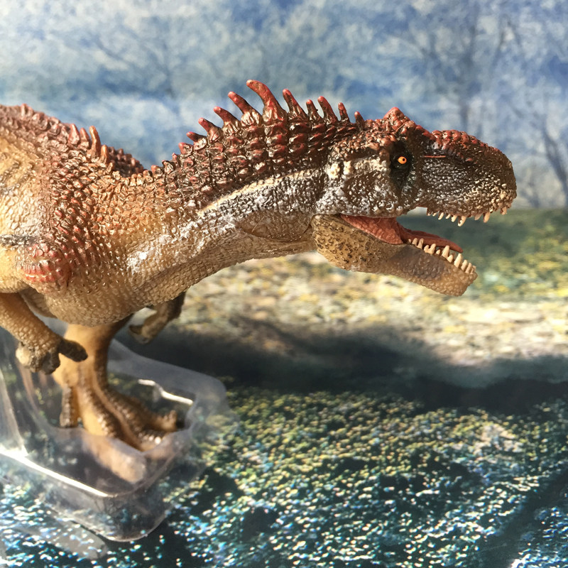 欧美版恐龙模型法国papo正品新款异特龙玩具跃龙 异龙 摆件ce认证