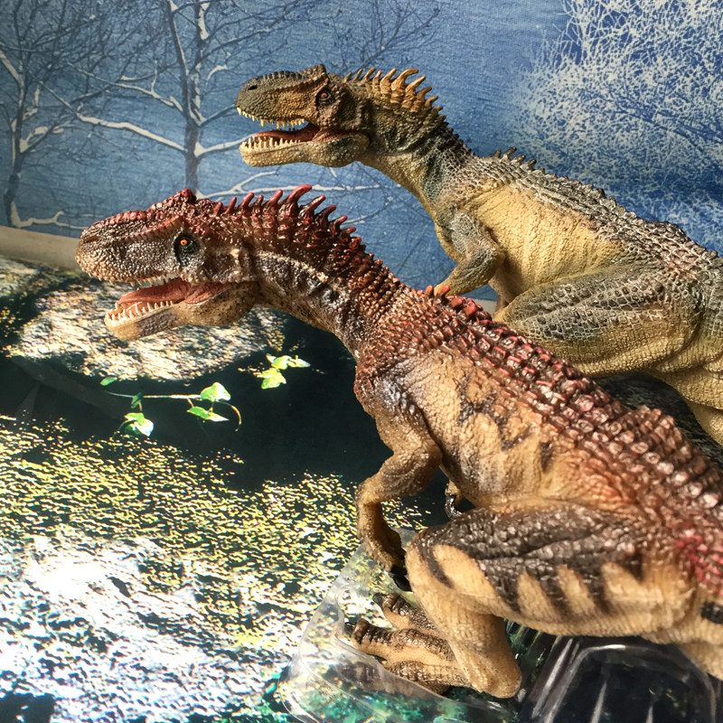 男孩玩具法国papo正品恐龙异特龙跃龙嘴巴可仿真