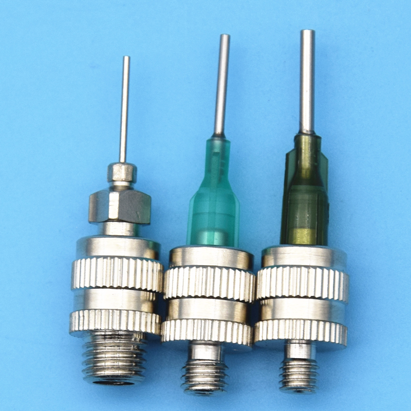 金属外螺纹鲁尔接头点胶机螺口不锈钢针头点胶阀转接头m5 m6 m8
