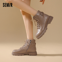 森马2025秋新款马丁靴雪地靴