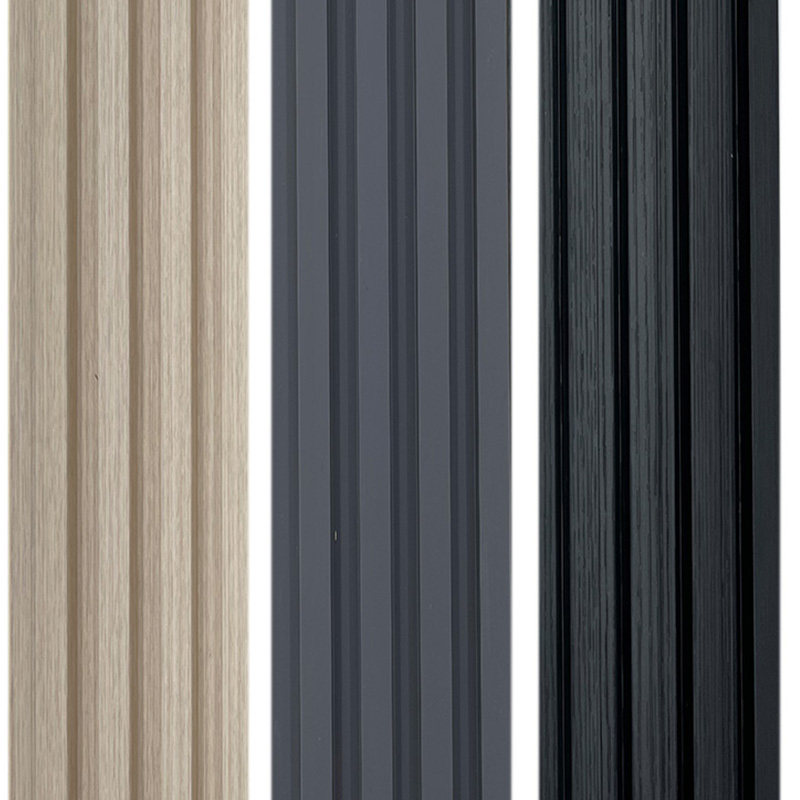 网红松木格栅生态木墙板实木板长城板凹凸形电视背景墙木吊顶木板