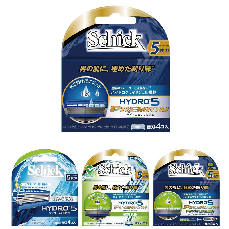 日本进口schick舒适手动剃须刀hydro5刀片次元老式剃须刀