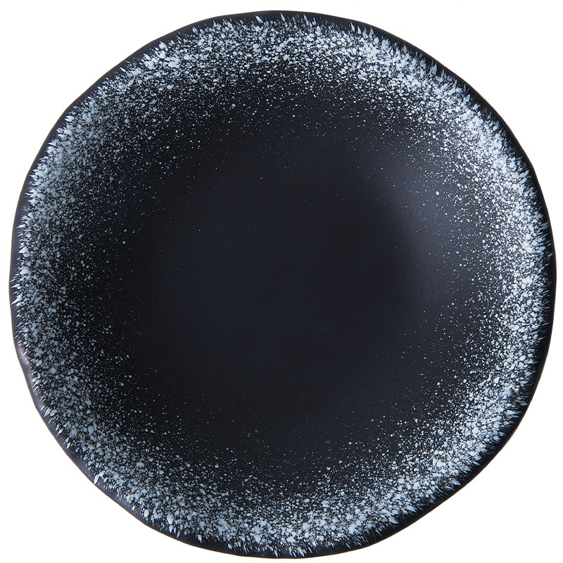 牛排沙拉水果圆形餐盘盘西餐具盘子日式碟子盘