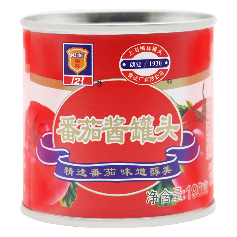梅林番茄酱198g6罐家用披萨意大利面手抓饼新疆肉制品