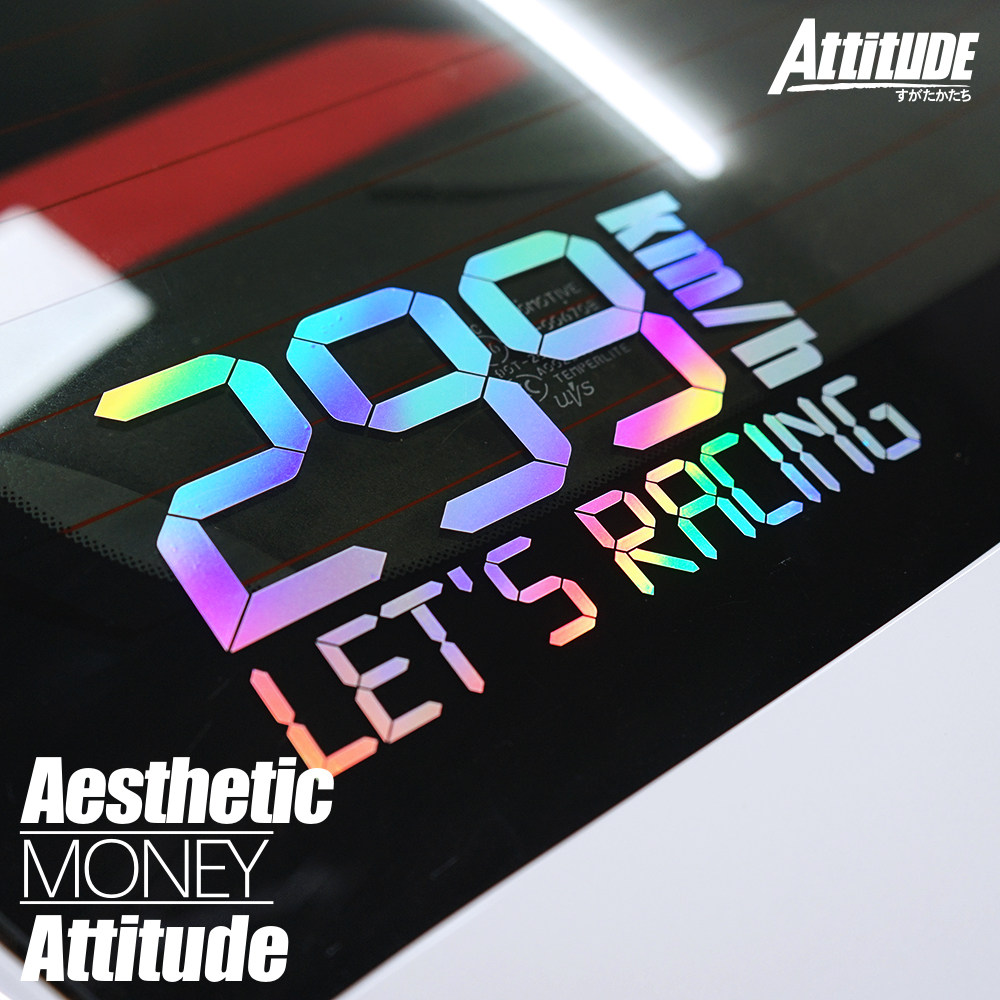 态度车贴汽车摩托车个性创意299km时速反光贴纸汽车装饰贴