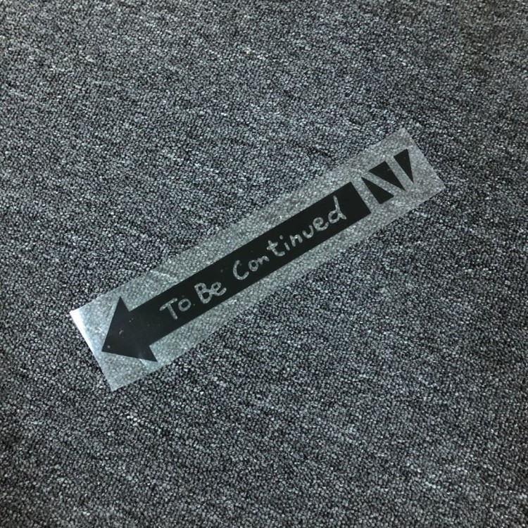 tlp镂空车贴tobecontinued未完待续jojo奇妙冒险汽车装饰贴