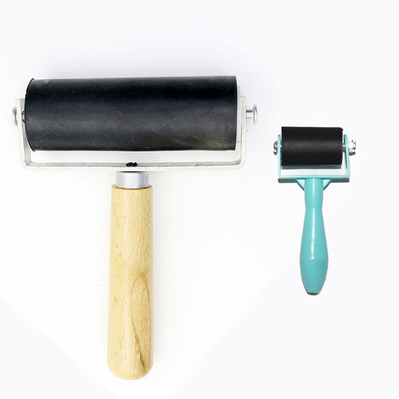 滚筒版画油墨油画滚轮颜料工具专业大号小号油画颜料