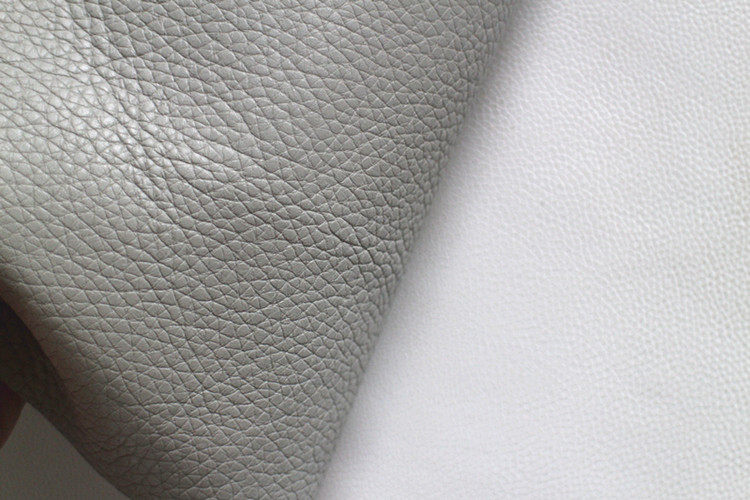 皮料牛皮浅灰灰色荔枝头层diy手工真皮整张海绵垫