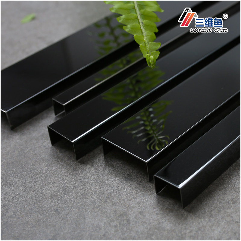 装饰钛金线条不锈钢槽收边条钛合金背景墙金属压边条收边条