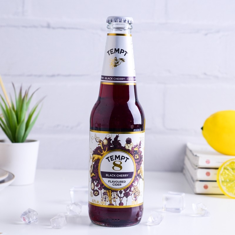 丹麦进口啤酒tempt诱惑8号车厘子樱桃水果女士啤酒
