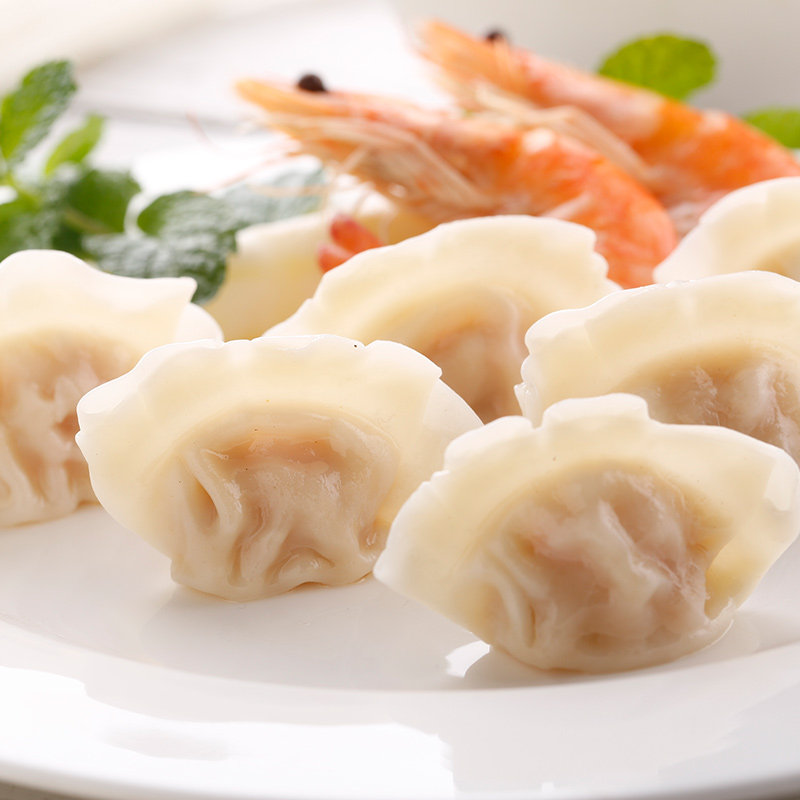 三全私厨速冻冻肉水饺虾皇饺子虾仁蒸煎速食水饺