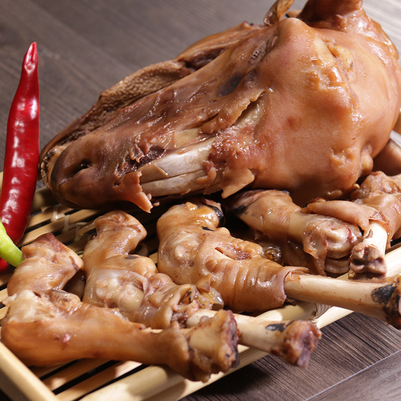 金木兰内蒙古新鲜冷冻羊头羊蹄古法火燎锡林郭勒羊下货羊脚羊脑