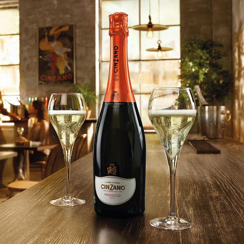 cinzano仙山露普赛寇香槟起泡酒高档气泡酒甜型果酒白葡萄酒红酒