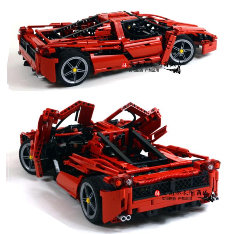 lego乐高8653法拉利经典红色f40赛跑车恩佐旗舰拼装积木玩具模型