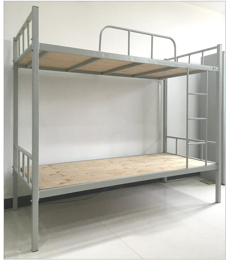 加厚钢制铁床双层高低学生员工床上下铺监狱铁艺