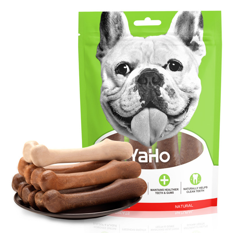 亚禾胶狗4支100g头中骨头狗咬禾洁幼犬中型狗零食