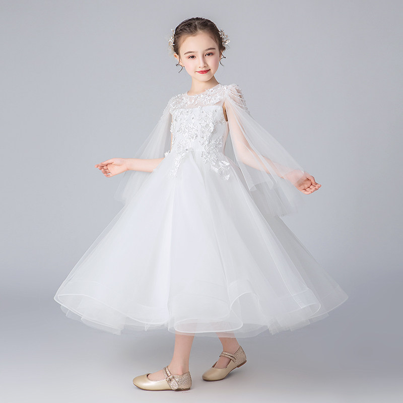 女童公主裙花礼服蓬蓬儿童主持人走秀儿童礼服
