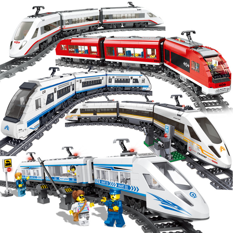 乐高城市客运火车男孩子组装积木拼图智力玩具六一儿童节塑料积木