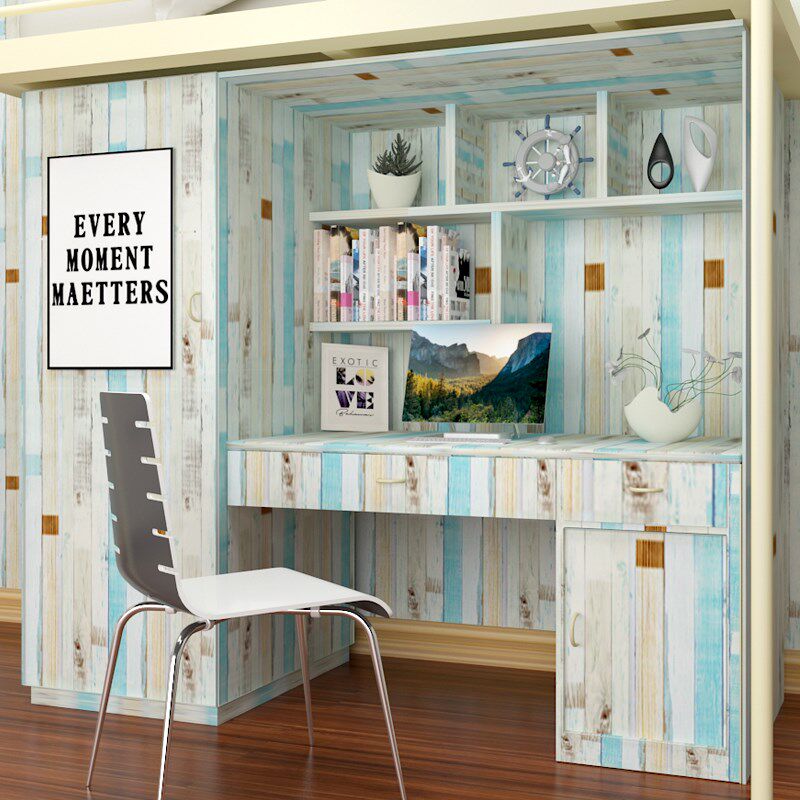 pvc墙纸防水大学生寝室宿舍装饰壁纸纯色inspvc墙纸