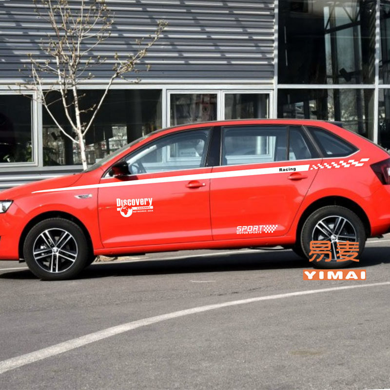 车贴适用于斯柯达昕动车身专用改装改装车拉花腰线汽车装饰贴