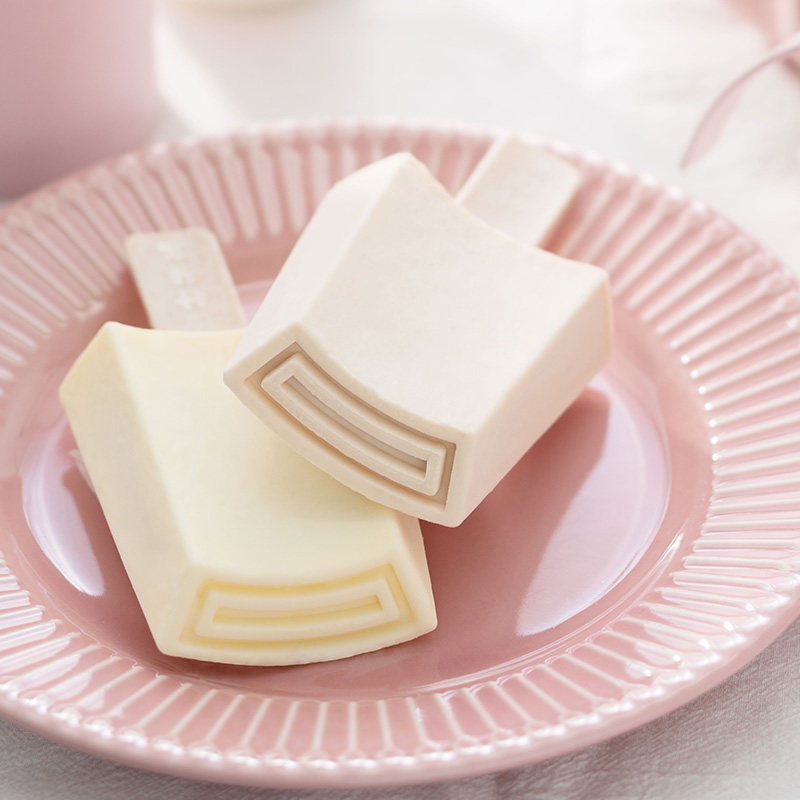 10支钟薛高雪糕官方旗舰店草莓白巧冰淇淋牛乳丝绒可可冰淇淋