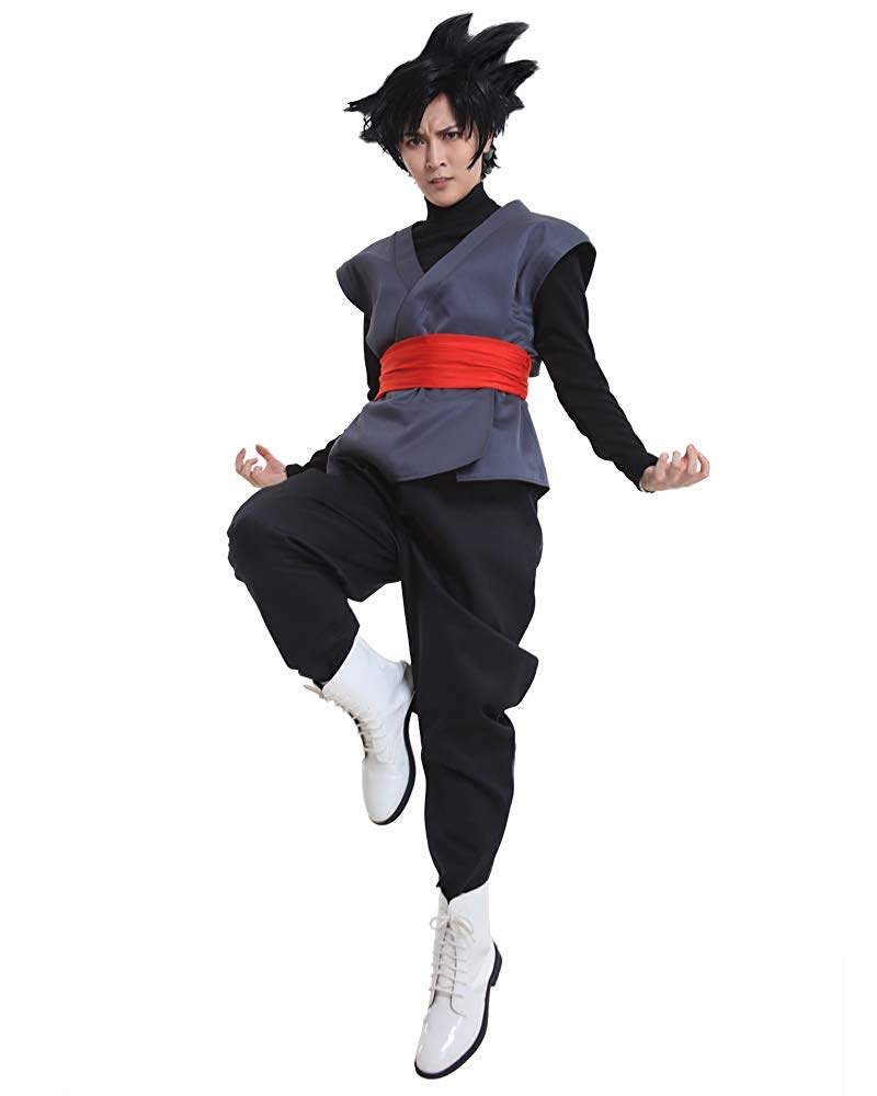 七龙珠超黑悟空戒指耳环套装动漫cosplay男服现货cosplay男装