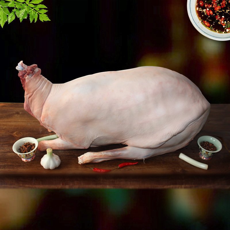 锡盟全羊带皮25斤整只新鲜冷冻内蒙古烤全羊清真白条羊肉年货礼盒