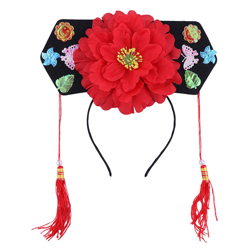 儿童节清朝格格帽子头箍公主发饰古装民族服装帽子