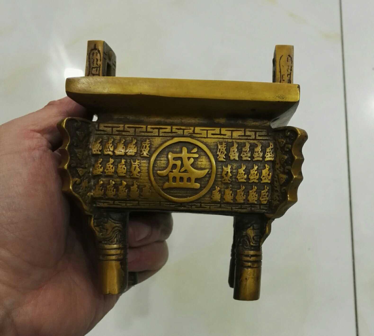 招财进宝镇宅辟邪旺财开运旺商铺实用旺盛铜鼎香炉摆件