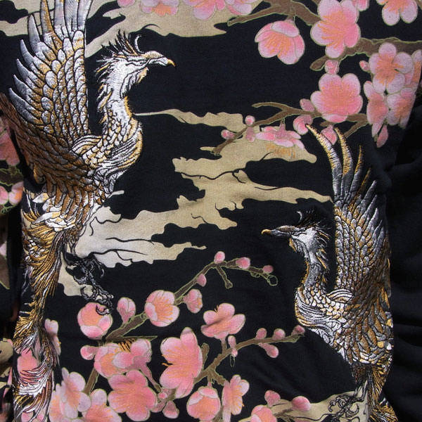 仏喜罗坊横须贺纹身刺青限量日本刺绣绣花绒衫卫衣