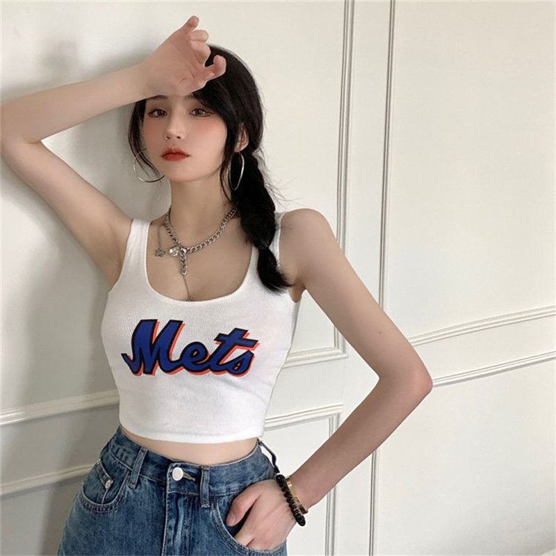 运动设计短款无袖小众穿搭吊带辣妹夏季穿内背心吊带