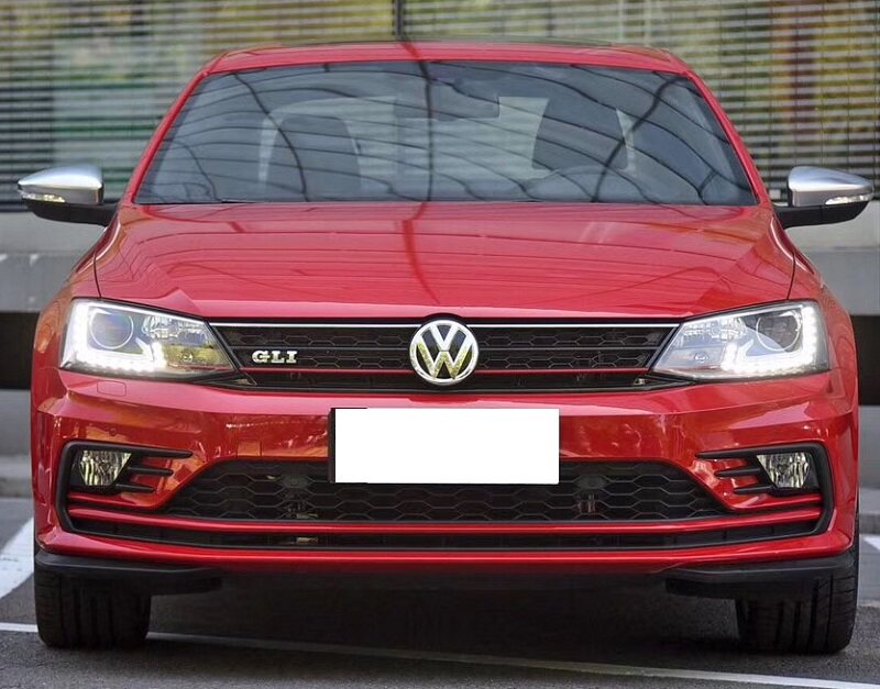 适用1218大众速腾汽车改装gli款大包围前杠中网汽车包围