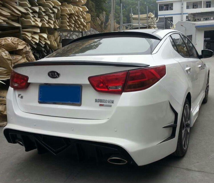 适用于2014-15款起亚k5汽车改装件前中网杠侧战斗版大汽车包围