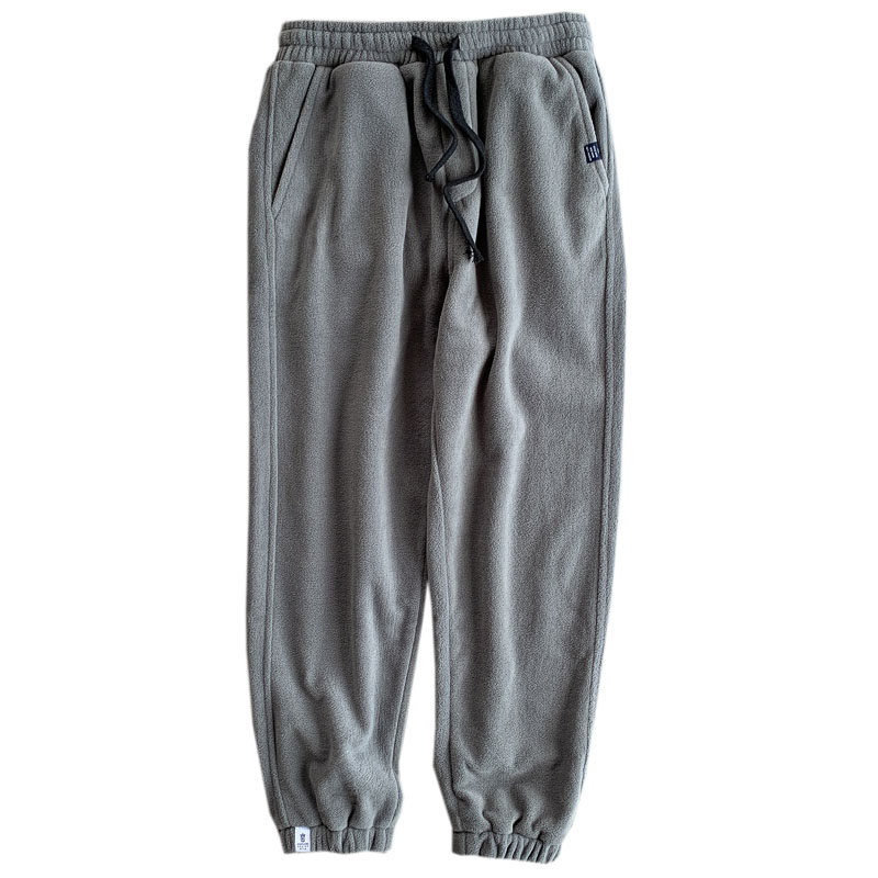 双面摇粒绒软糯舒服jogger版型早秋时尚松紧收口休闲裤