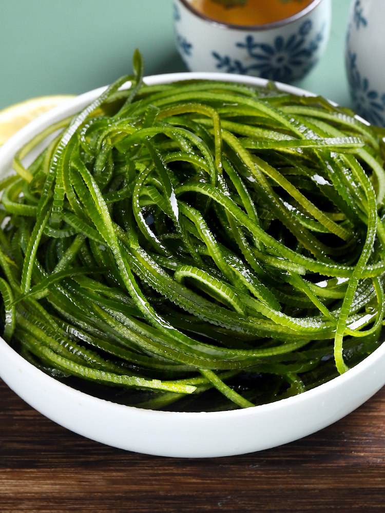 海带烘干压缩干货嫩苗即食细丝布条袋装特产海带