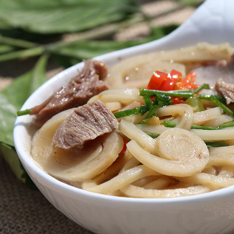 正宗麻城夫子河手工鱼面湖北特产麻家大湾奎鱼捶鱼面火锅鱼丸肉糕