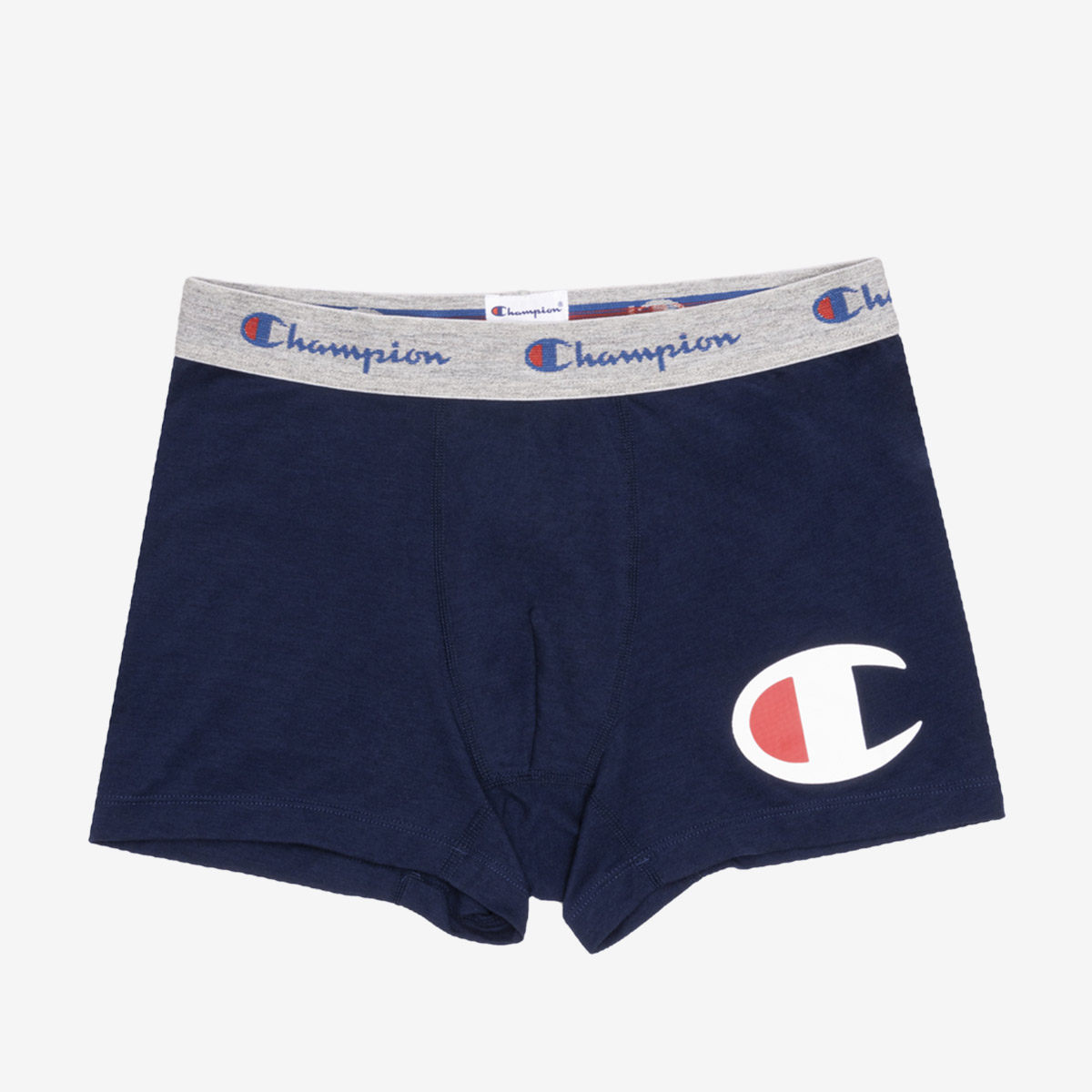 champion冠军内裤男官平角舒适灰色串标四角经典平角裤