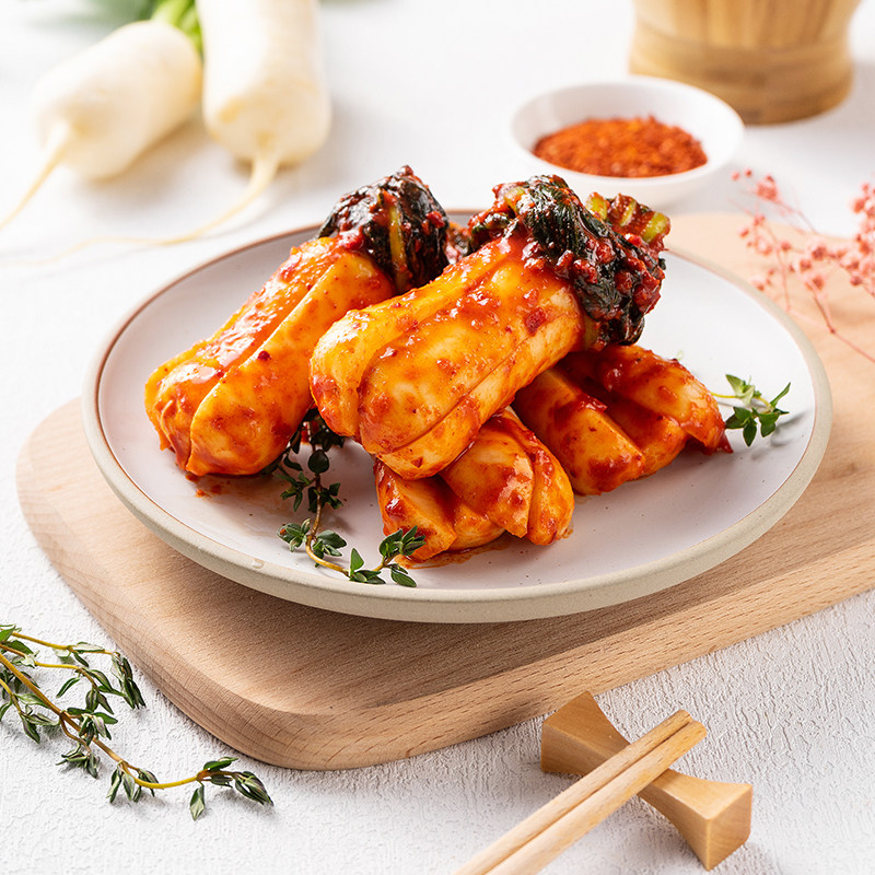 韩式萝卜西塔老奶奶朝鲜族小伙泡菜青年韩国下饭腌制