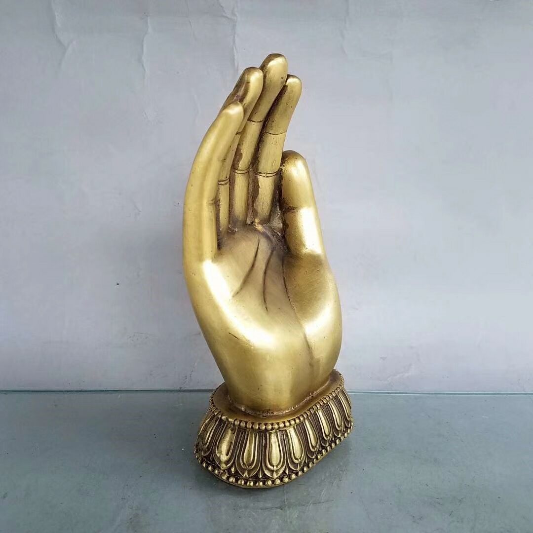 佛手纯铜五指山如来神掌观音只手遮天镇风水摆件摆件